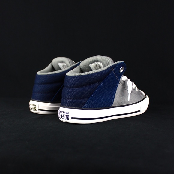Converse Grey Navy All Star Kids Size 3 - Picture 4 of 7